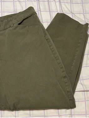 Old Navy Olive Green High-Rise Pixie Pants